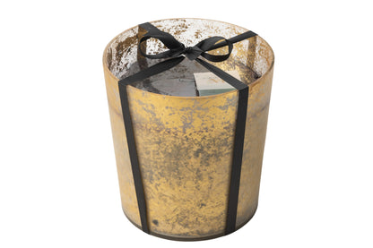 Geurkaars M-Chic Glas Goud/Zwart Large-140u