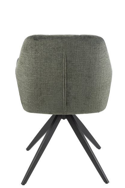 Stoel Louna Ijzer/Acryl Groen J-Line