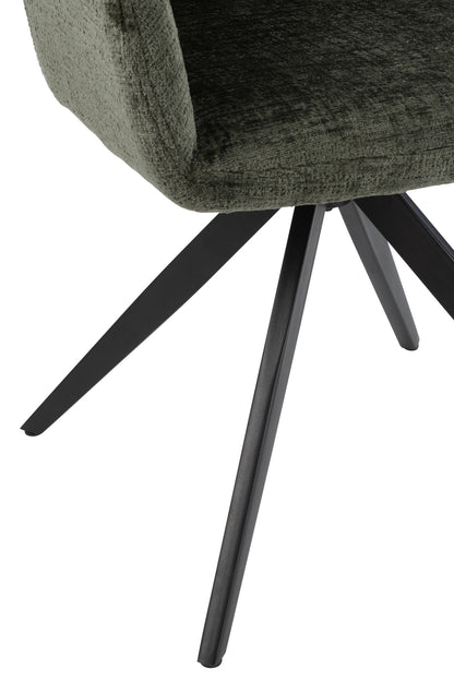Stoel Louna Ijzer/Acryl Groen J-Line