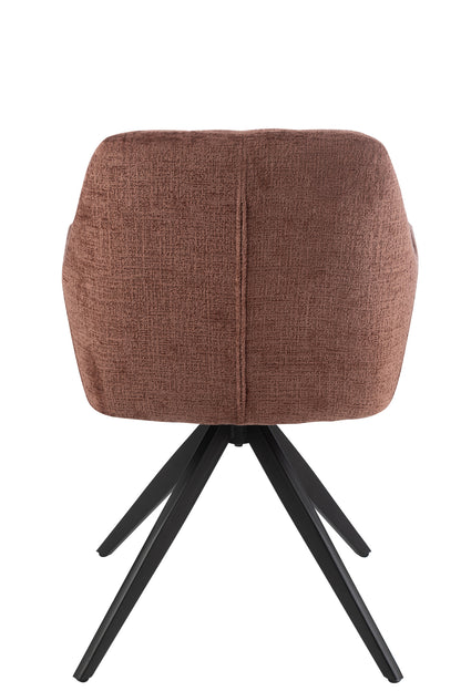 Stoel Louna Ijzer/Acryl Bruin J-Line