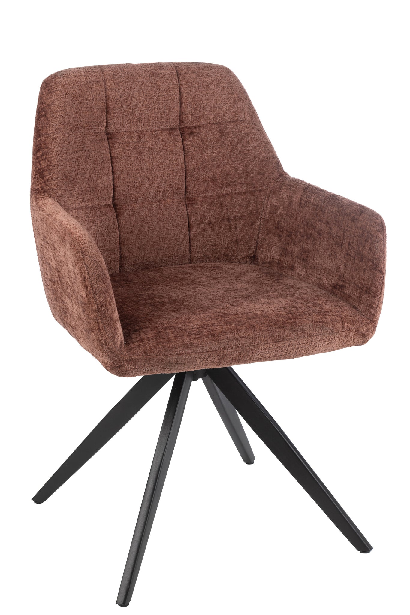 Stoel Louna Ijzer/Acryl Bruin J-Line