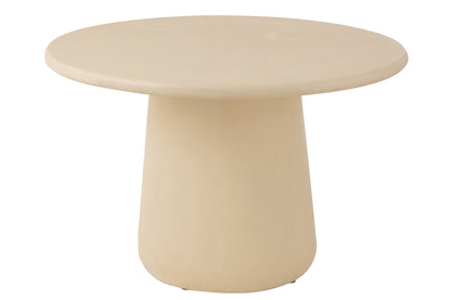 Ronde Eetkamertafel Ram Beige Ø118cm J-Line