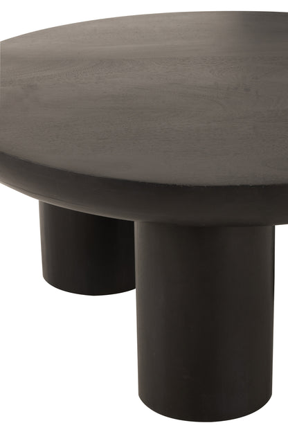 Salontafel Trio Mangohout Zwart J-Line