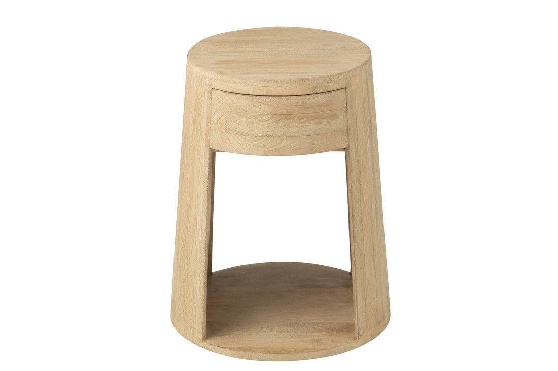 Bijzettafel Drawn Mango Hout/Mdf Naturel J-Line