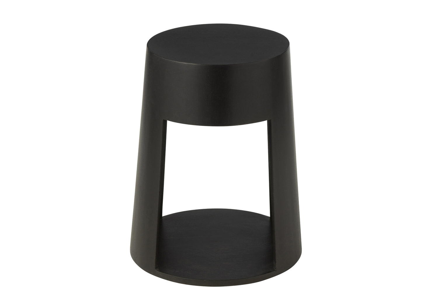 Bijzettafel Drawn Mango Hout/Mdf Zwart J-Line