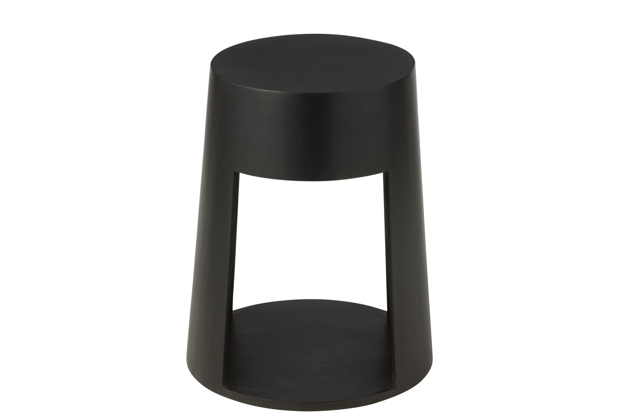 Bijzettafel Drawn Mango Hout/Mdf Zwart J-Line