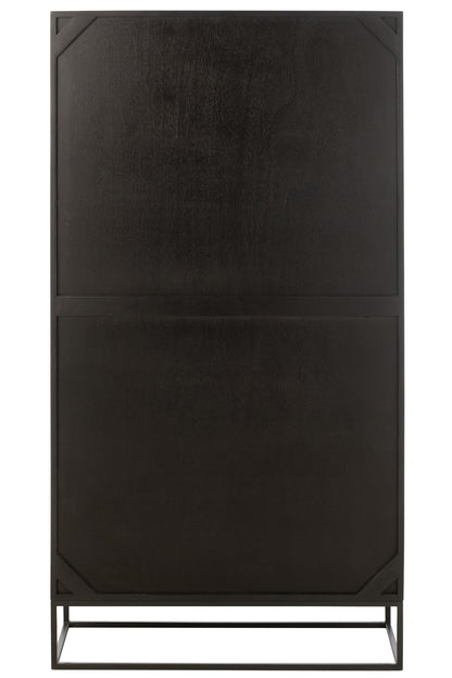 Kast Mode Mango Hout/Mdf Zwart J-Line