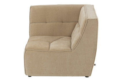 Hoekstuk Modulaire Sofa Donker Beige J-Line