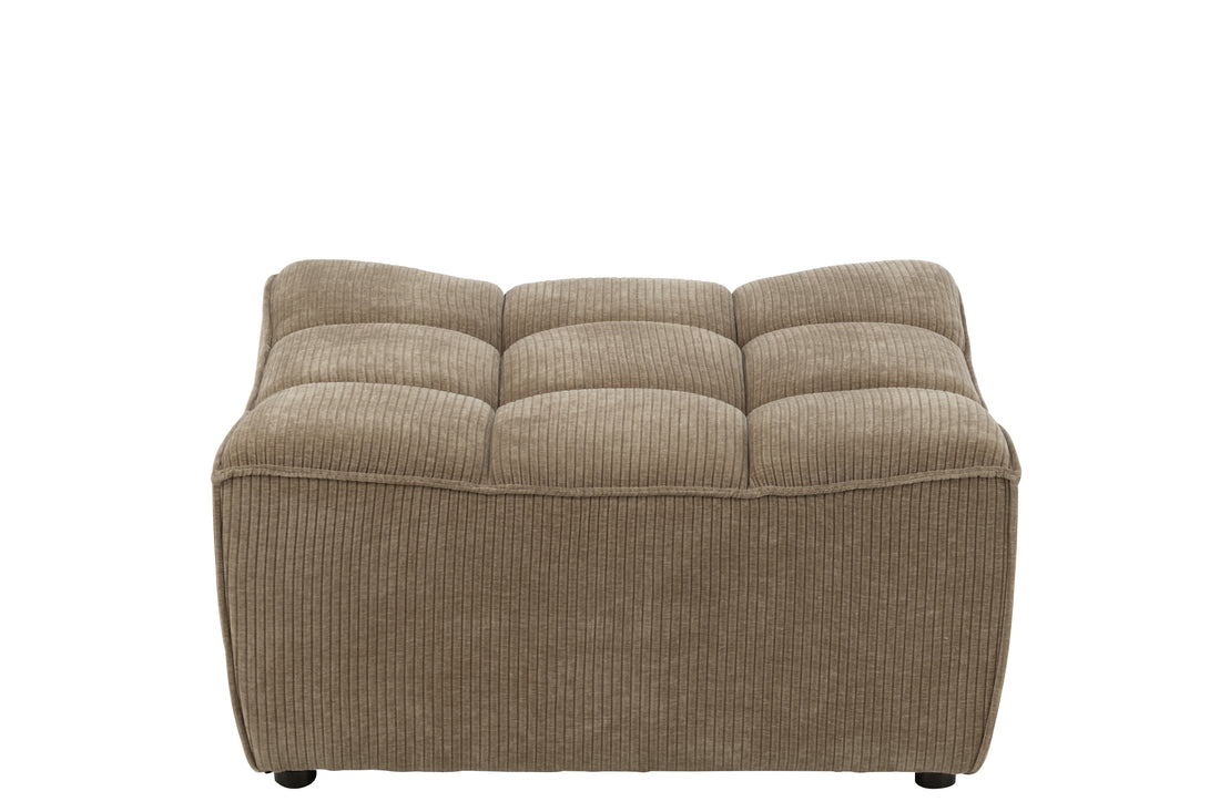 Poef Modulaire Sofa Donker Taupe J-Line