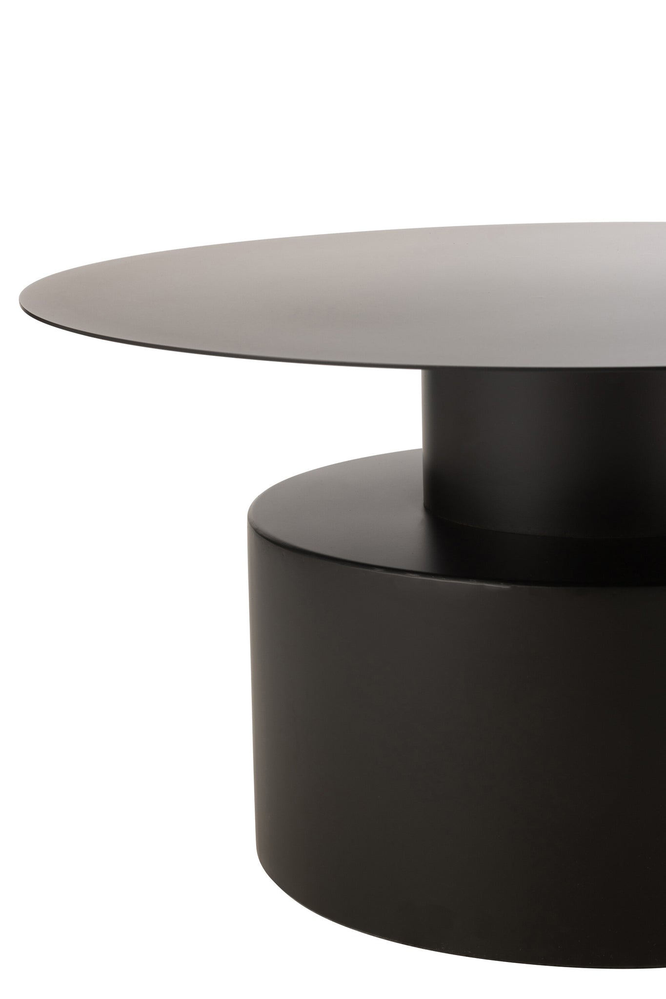Salontafel Rond Metaal Zwart J-Line