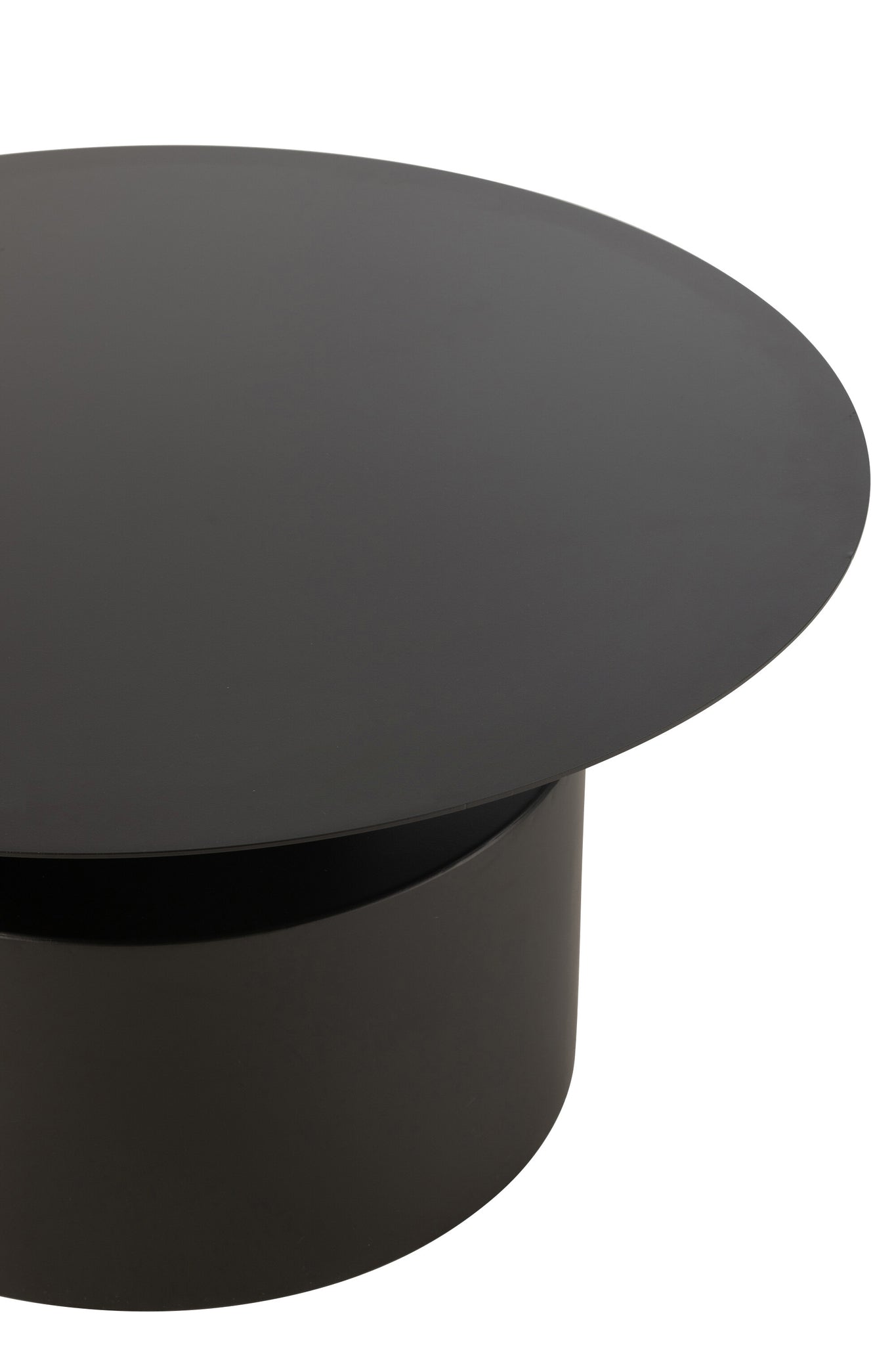 Salontafel Rond Metaal Zwart J-Line