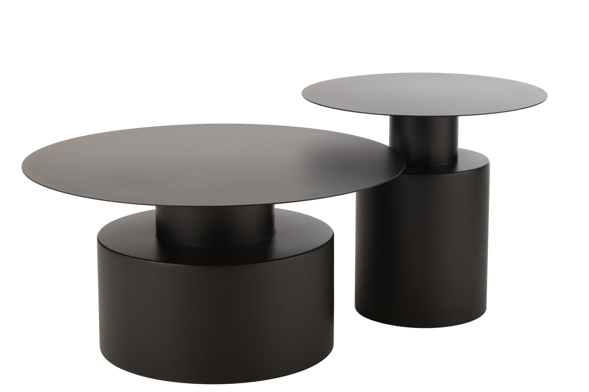 Salontafel Rond Metaal Zwart J-Line