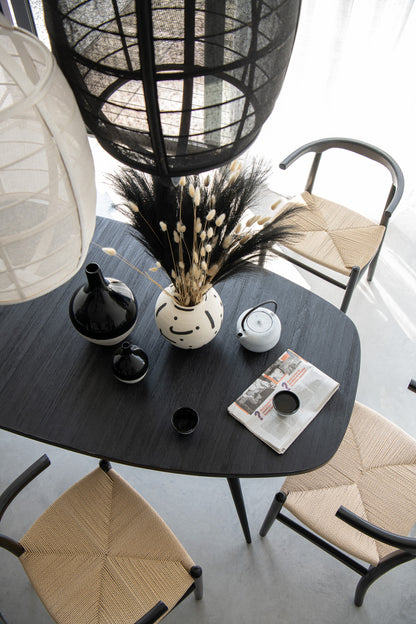 Hanglamp Ion Linnen/Bamboe Wit Small J-Line