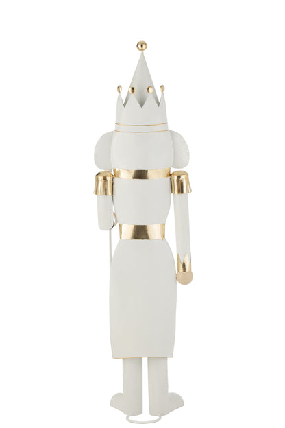 Notenkraker Metaal Goud/Wit Large H166cm J-Line