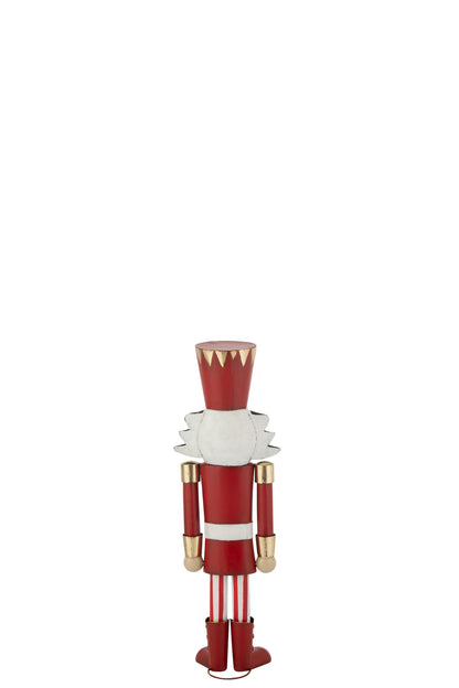 Notenkraker Rood/Goud H89cm J-Line
