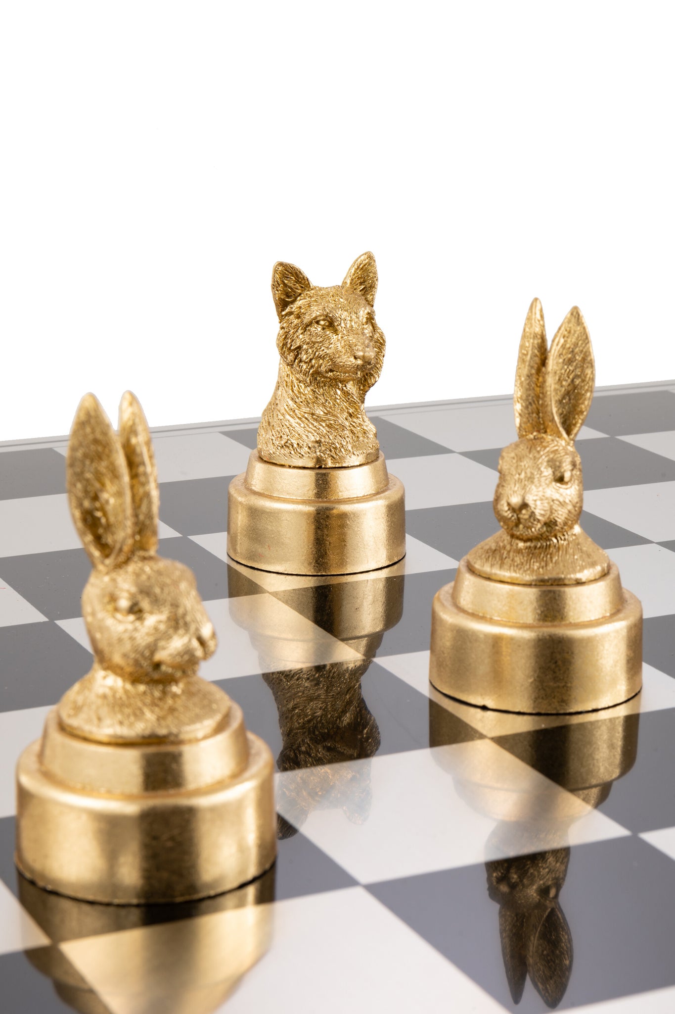 Schaakspel Dieren Polyresin Mix J-Line