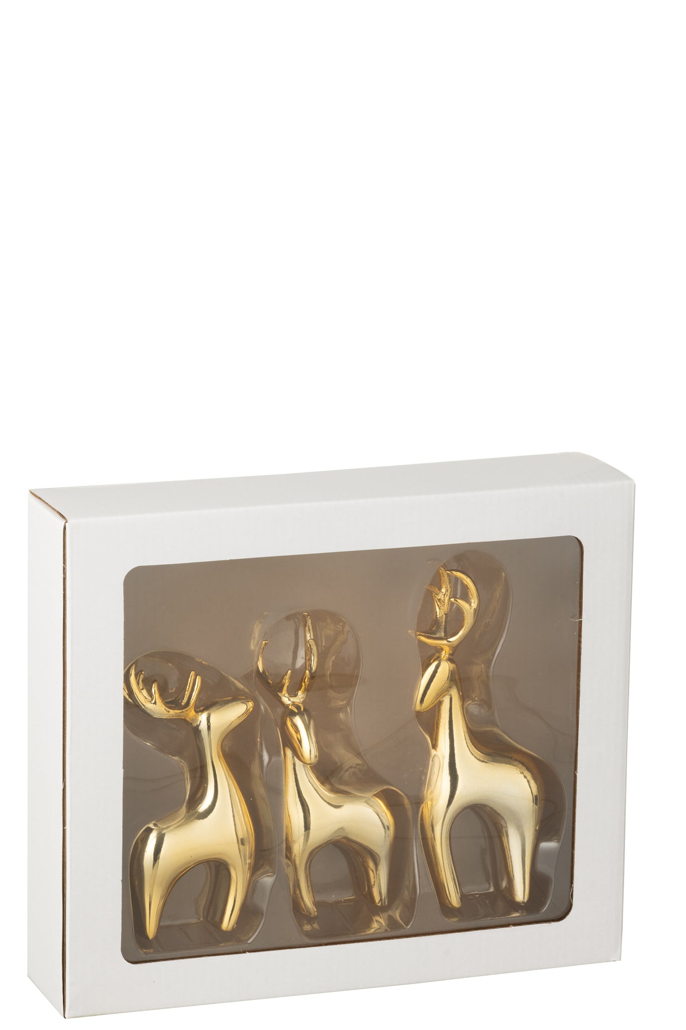 Rendier Resine Galvanisch Goud Set van 3 J-Line