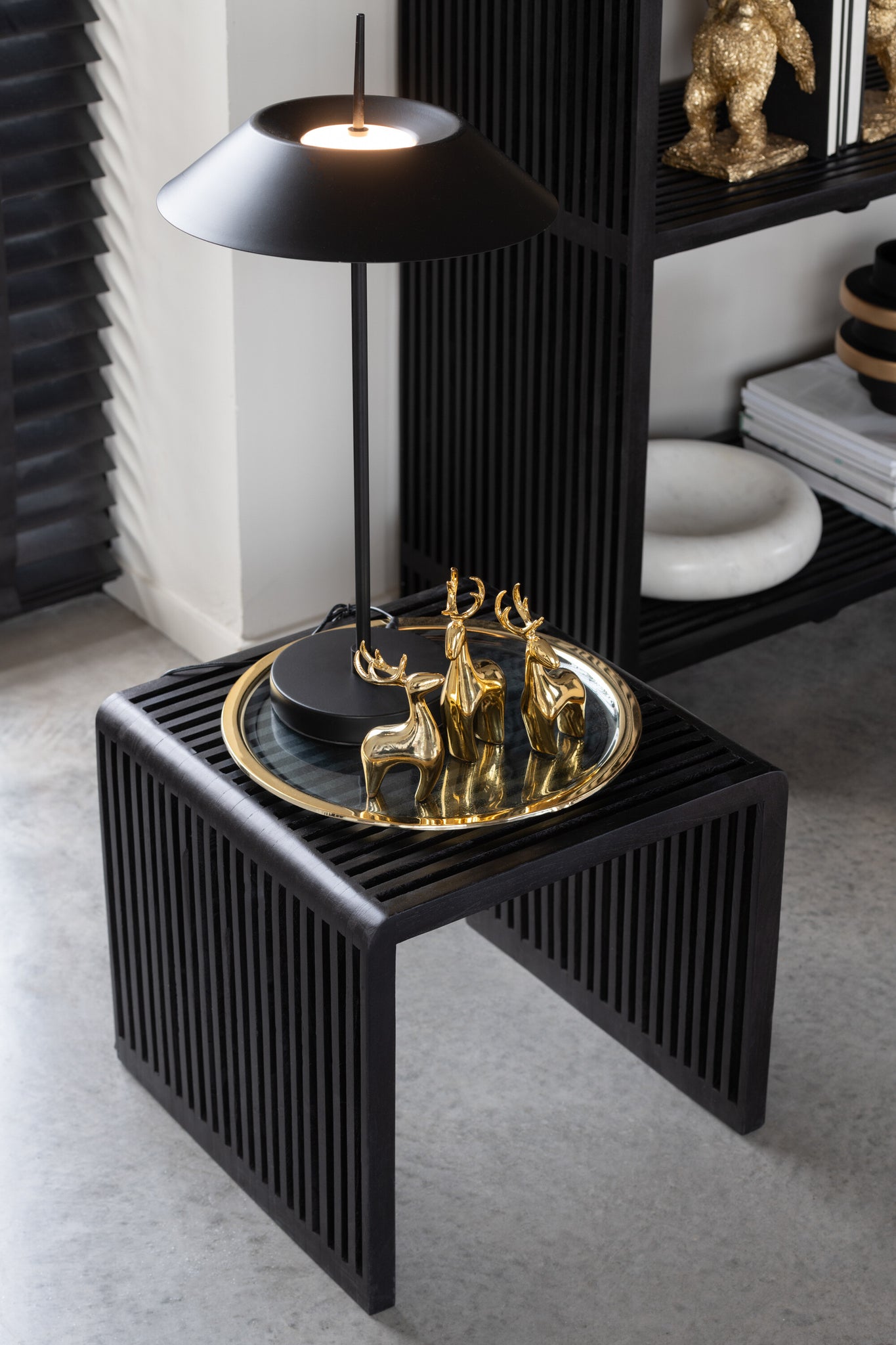 Rendier Resine Galvanisch Goud Set van 3 J-Line