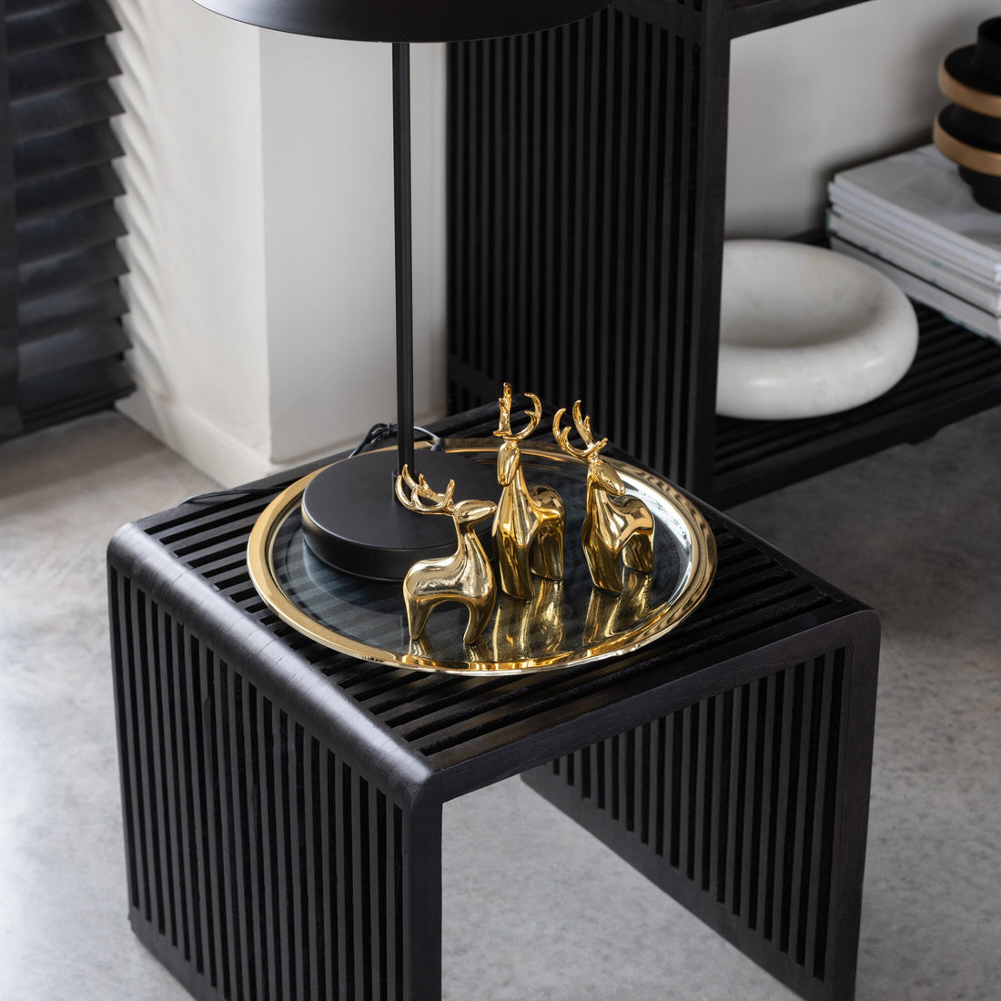 Rendier Resine Galvanisch Goud Set van 3 J-Line