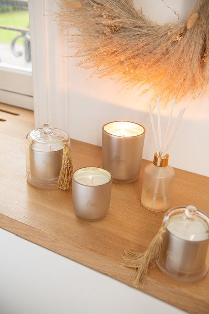 Geurkaars Bell Merci Beige Large 45H
