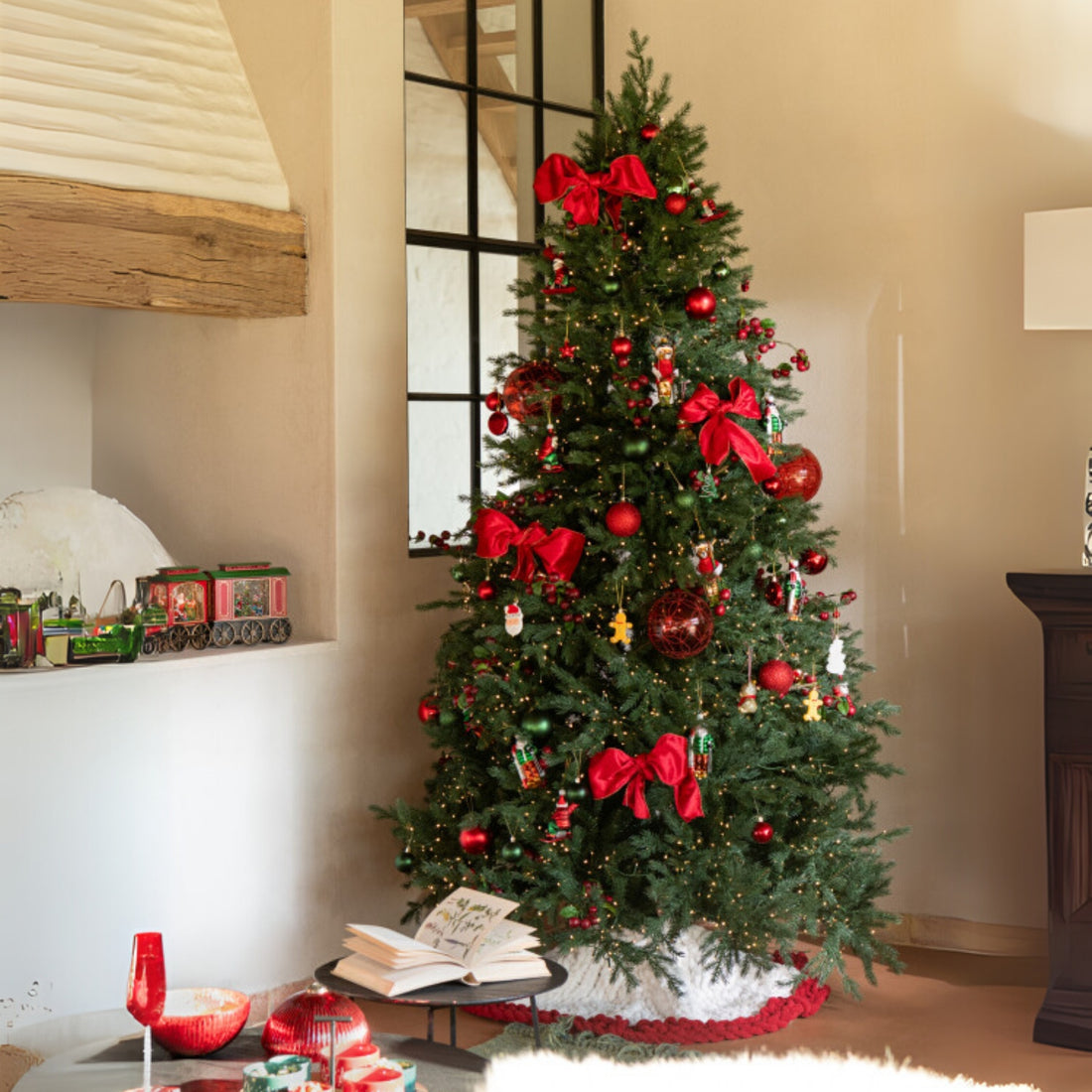 Kerstboom 3000 Led Kunstmatig Donkergroen Large H225cm J-Line