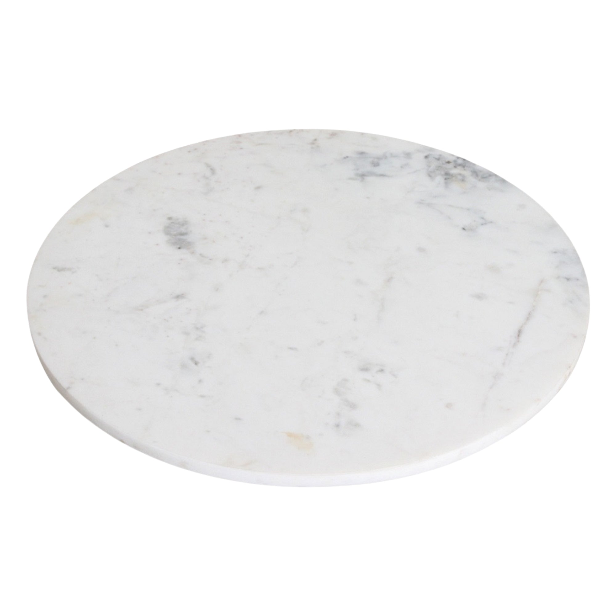 Marmeren bijzettafel Rond Wit Raw Materials