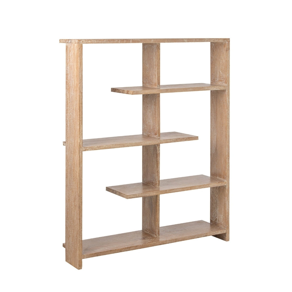 Bücherregal Mangoholz Gebrochenes Weiß J-Line