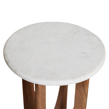 Ronde Bijzettafel Kuching Met Marmer Raw Materials