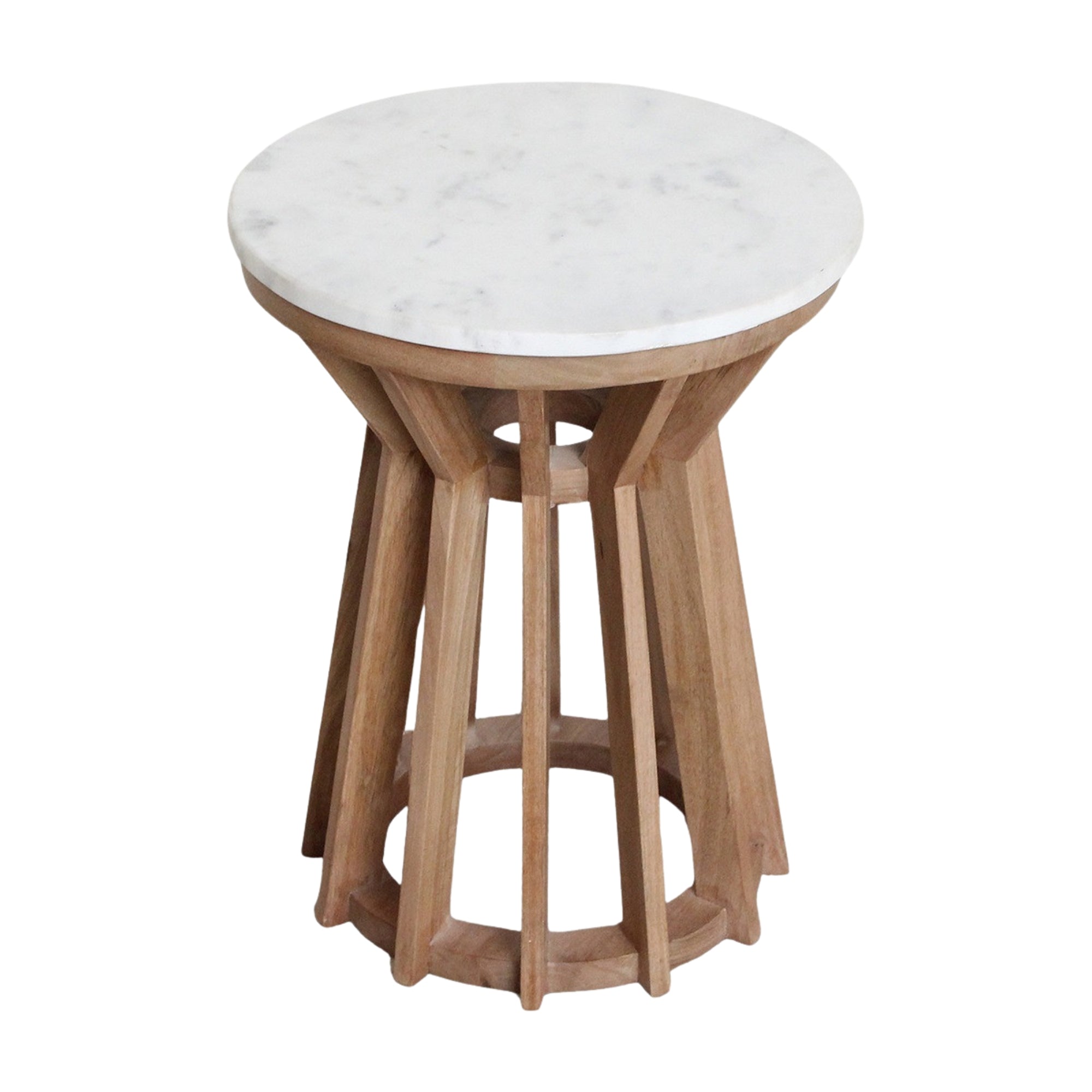 Sarawak Bijzettafel Marmer Wit Raw Materials