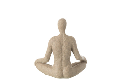 Beeld Yoga Resin Beige J-Line