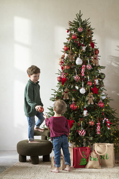 Kerstboom+Led Lichtjes Extra Plastiek Groen H225cm J-Line