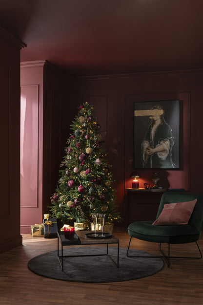 Kerstboom+Led Lichtjes Extra Plastiek Groen H225cm J-Line