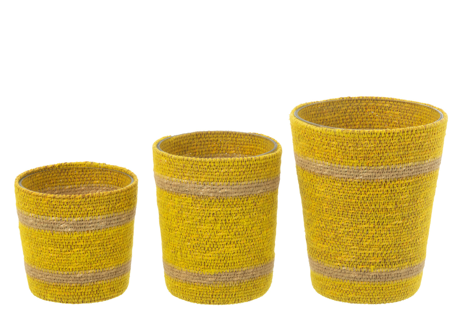 Geurkaars Mand Wax Geel Large - 75 Uur