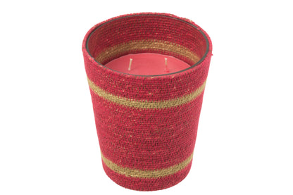 Scented Candle Basket Wax Fuchsia Large-75Hours