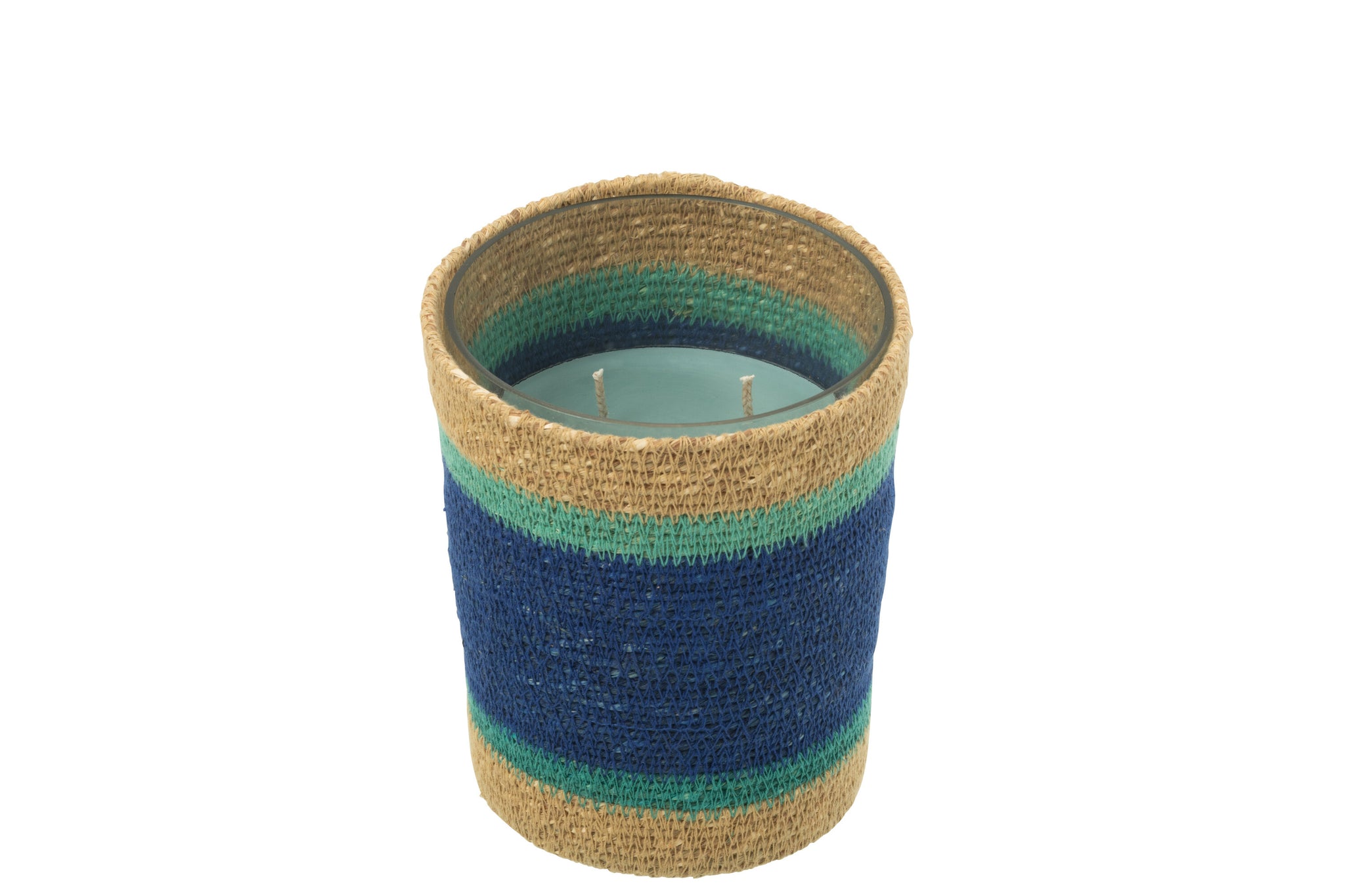 Geurkaars Mand Wax Azuur Medium - 55 Uur