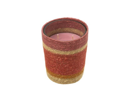 Geurkaars Mand Wax Bordeaux Medium - 55 Uur