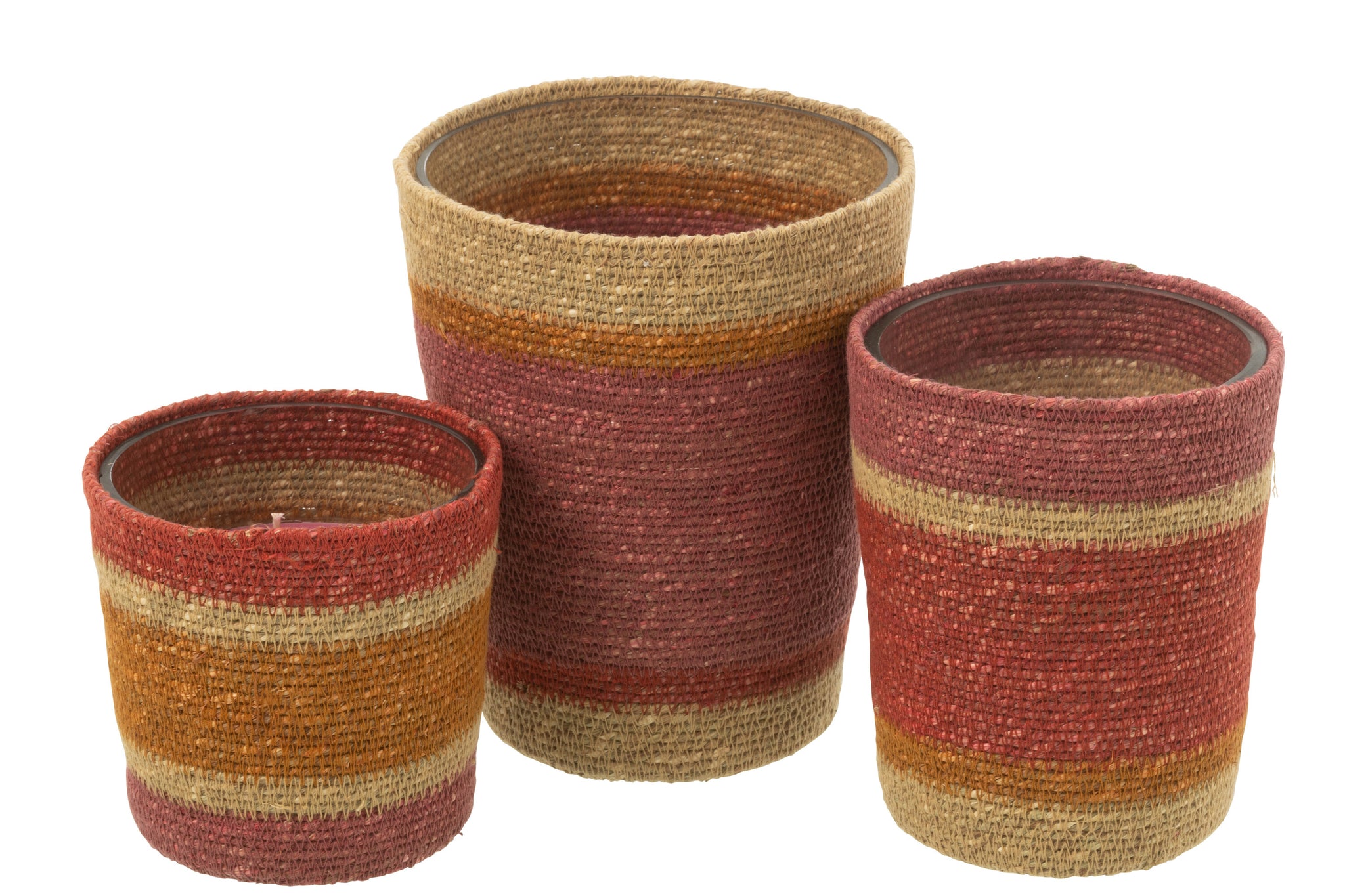 Geurkaars Mand Wax Bordeaux Large - 75 Uur