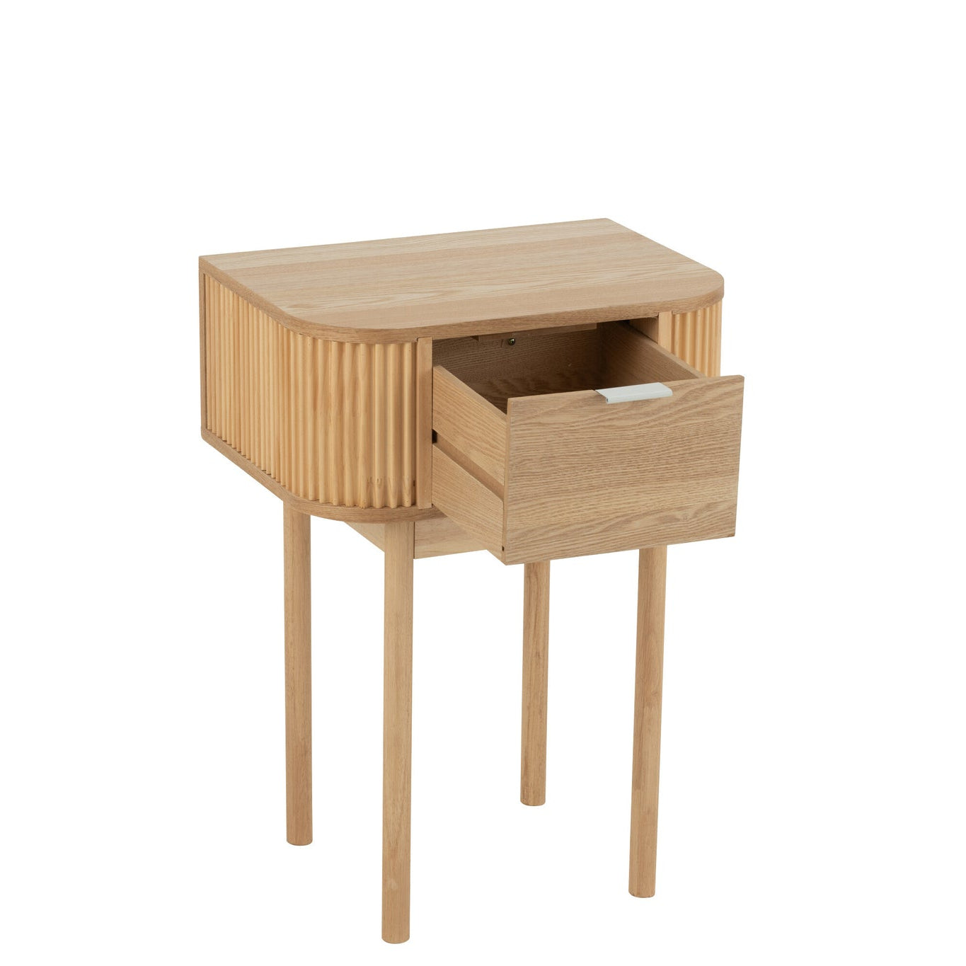 Nachtkast Rond Mdf/Dennenhout Naturel J-Line