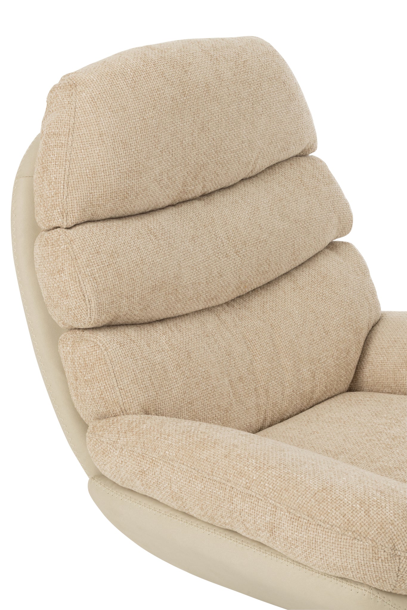 Relax Zetel + Voetbank Metaal/Multiplex Grijs/Zwart J-Line