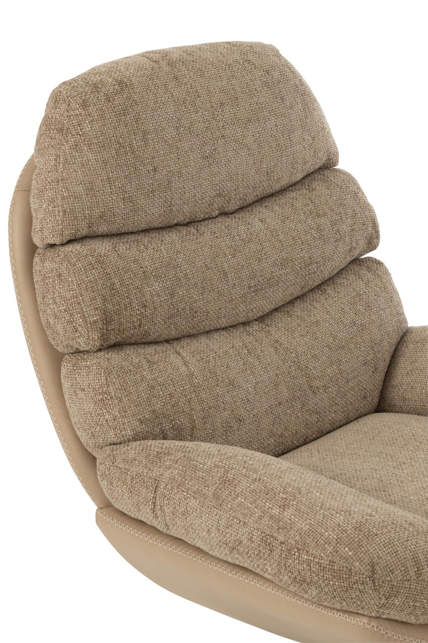 Relax Zetel + Voetbank Metaal/Multiplex Donkergrijs/Zwart J-Line