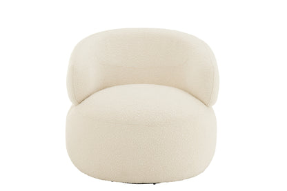 Fauteuil Draaiend Rond Schuim Taupe J-Line