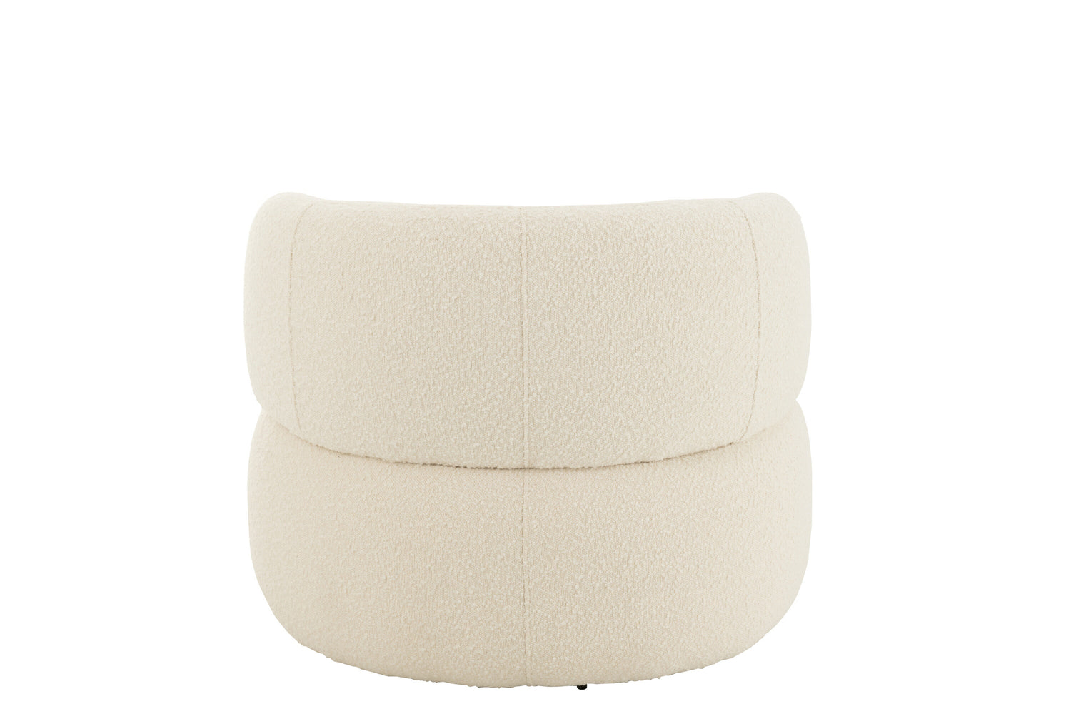 Fauteuil Draaiend Rond Schuim Taupe J-Line