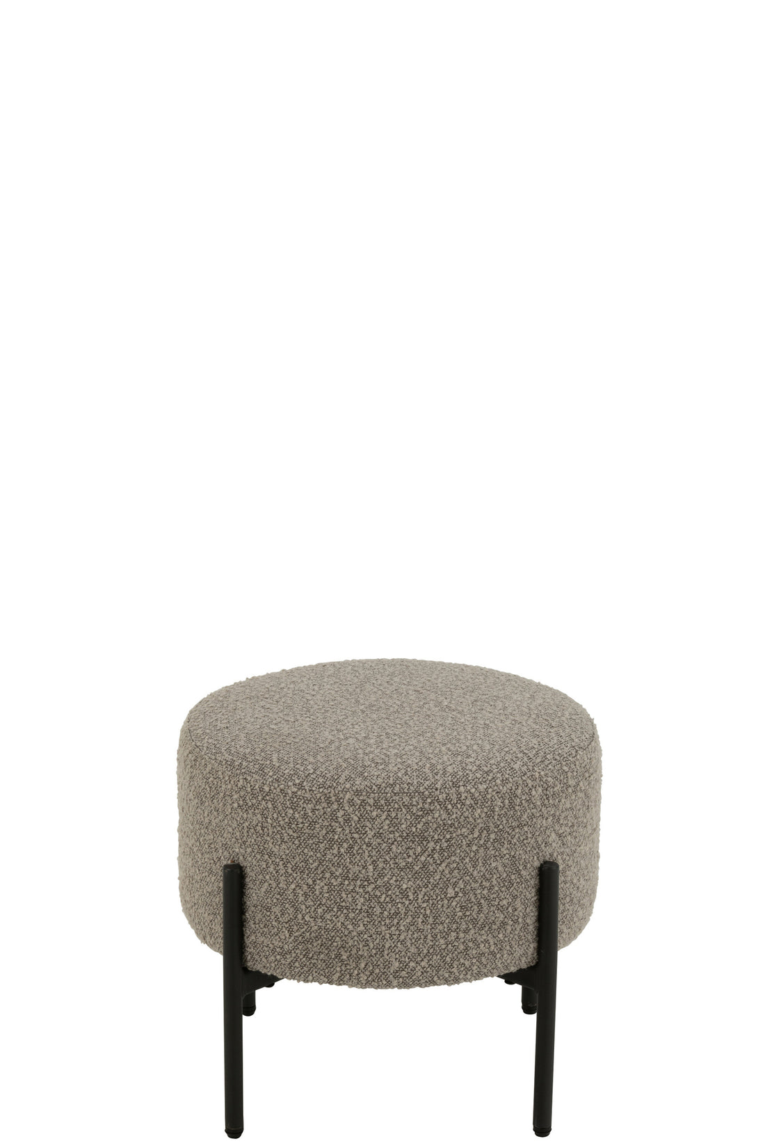 Kruk Boucle Multiplex/Polyester Grijs/Zwart