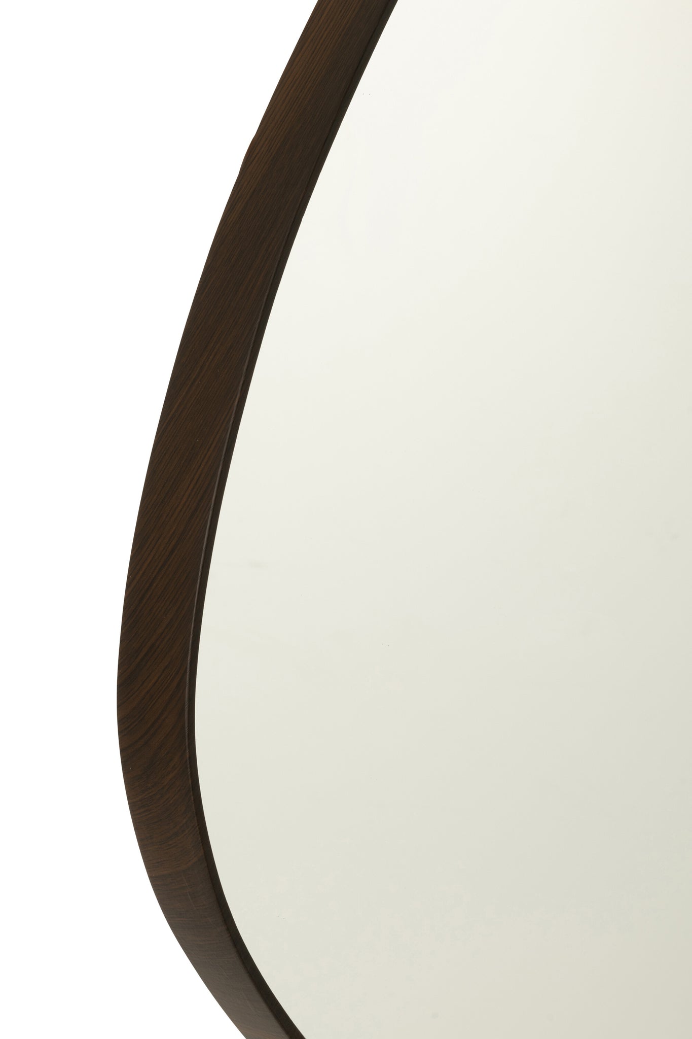 Wandspiegel Abstract Spiegel/Mdf Donkerbruin Large