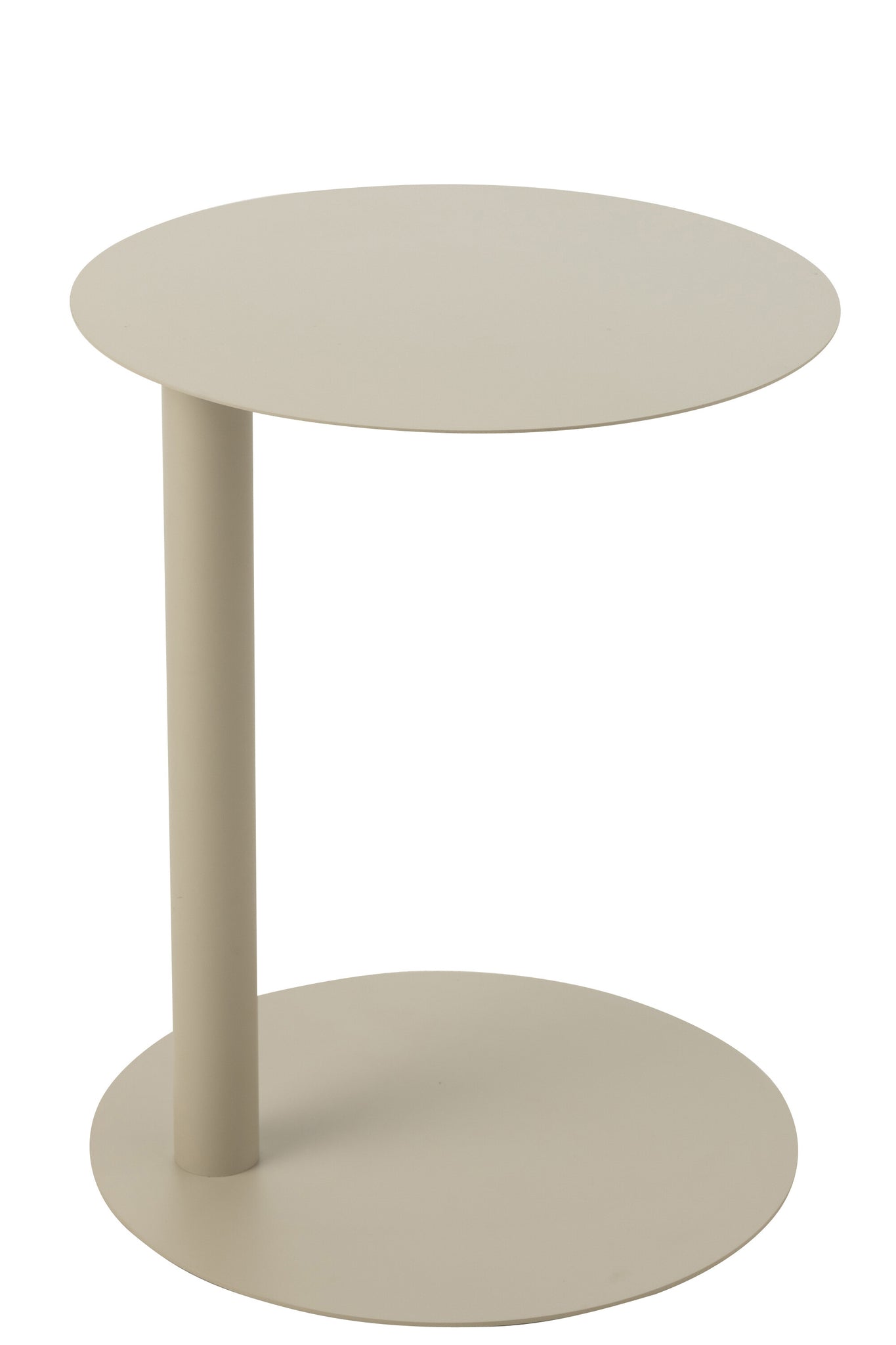 Bijzettafel Rond Metaal Beige J-Line