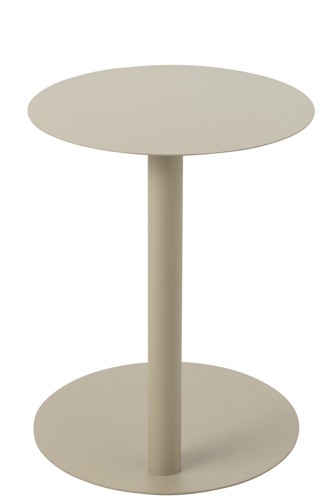 Bijzettafel Rond Metaal Beige J-Line