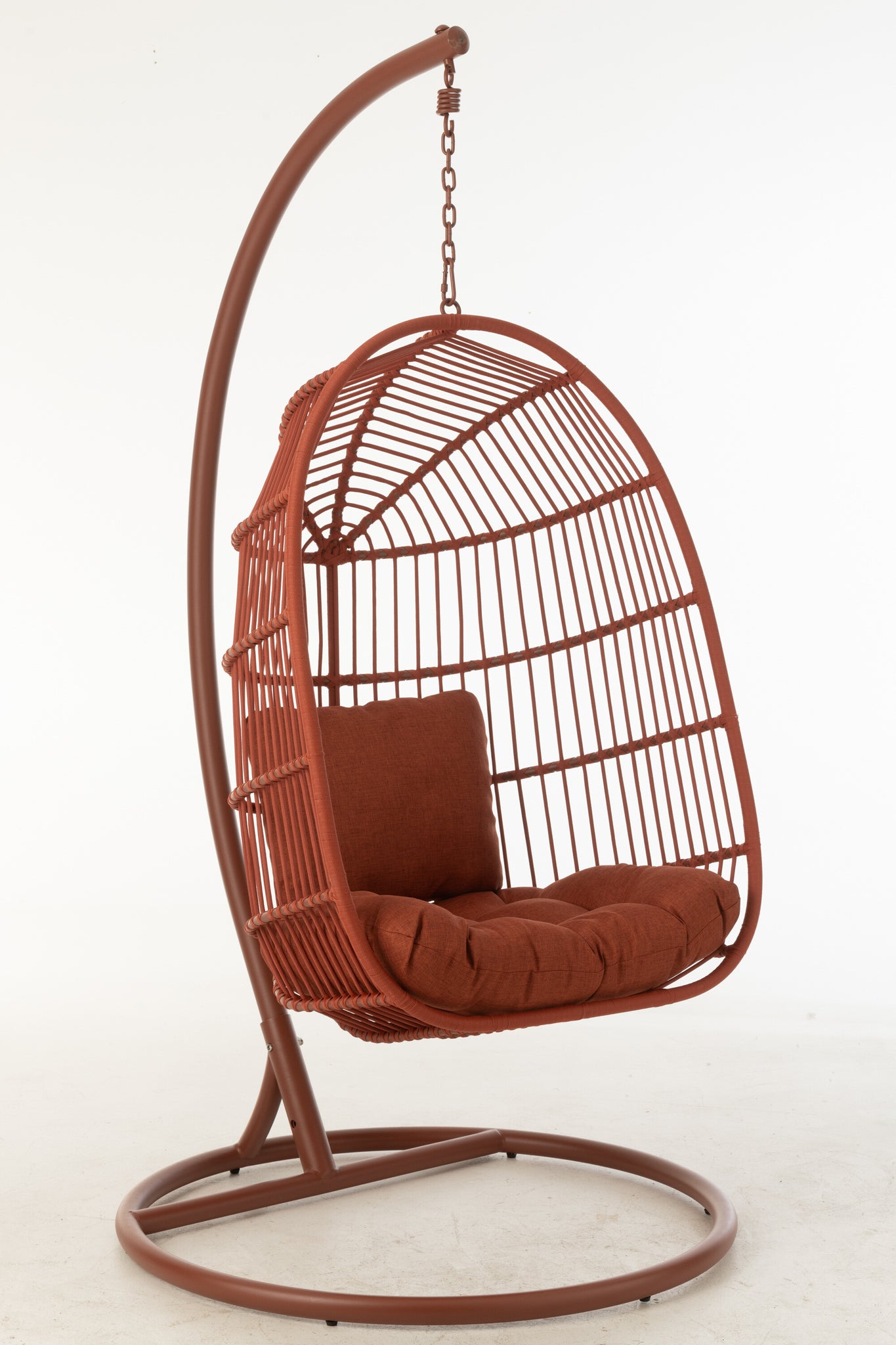 Hangstoel Egga Metaal/Koord Rood J-Line
