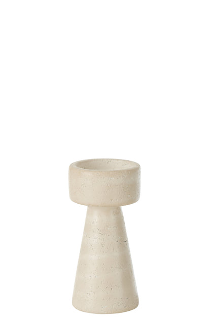Kandelaar Orlina Cement Creme Medium