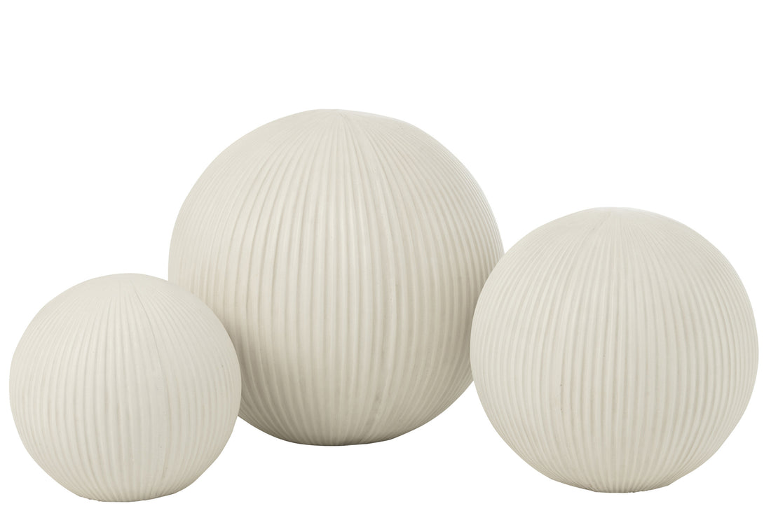 Bal Deco Klei Wit Large 39,5cmx37,5cmx39,5cm