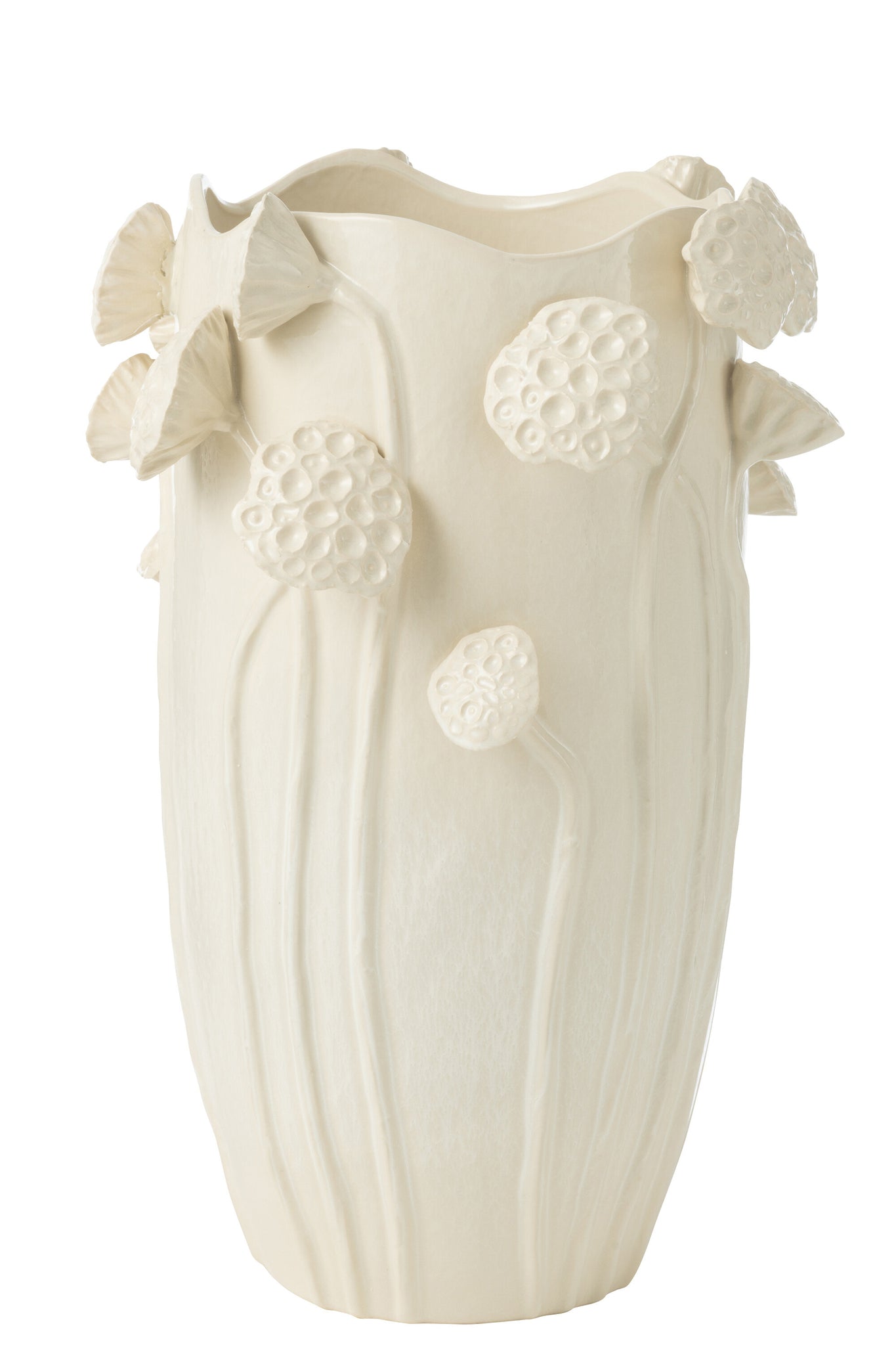 Vaas Botanica Lotus Klei Beige Large J-Line